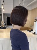 ぱつっとストレートボブ