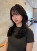 ◎韓国ヘアー顔周りレイヤーおくれ毛前名駅名古屋駅前髪質改善