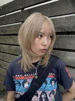 レックスヘアーインターナショナル(ReX HAIR INTERNATIONAL)&nbsp;【中野倫大朗】ハッシュレイヤーカット×ハイトーンブロンド
