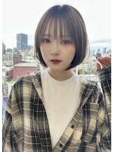 ユーフォリア エヌ 池袋サンシャイン通り店(Euphoria +n) 丸みボブと相性◎透け感抜群のシースルーバング