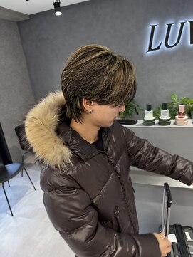 ハイライトシースルーセンターパート