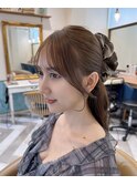 韓国顔周り/バタフライカット/ミディアムレイヤーカット北千住