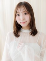 カバーヘア ブリス 志木南口駅前店(COVER HAIR bliss)&nbsp;ミルクティーブラウン/ウォームブラウン/内巻き/ハッシュカットe