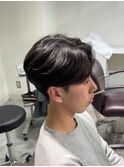 毛流れセンターパート