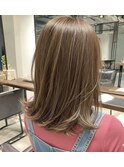 大人ガーリー/似合わせカット/ミディアムレイヤーカット/新宿