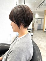 ミツボシ 本八幡(MITSUBOSHI)&nbsp;脱白髪染め/ココアブラウン/ベージュ/小顔ショートボブ[本八幡]