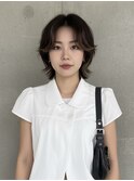 レイヤーボブヘアカラーバレイヤージュ50代くるみちゃんヘア