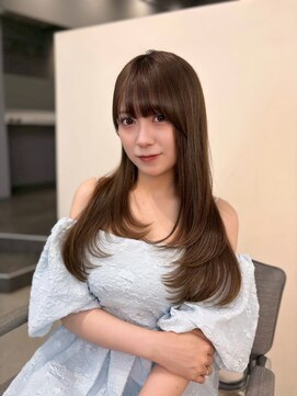 ノク 渋谷(nok) レイヤーカット_ミルクティブロンドワンホンレイヤー