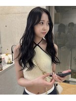 クラン調布北口店(CLAN)&nbsp;韓国風の黒髪ウェーブロング｜調布