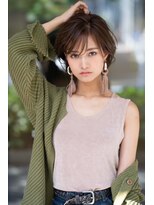 ハバナ 天神(HAVANA)&nbsp;大人かわいい☆小顔前下がりレイヤーボブ×ハイライトグレージュ