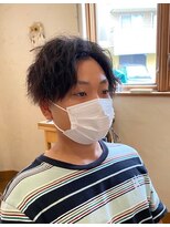 ベイブ ヘア メイク サロン(Babe hair make salon)&nbsp;センターパート　ツイストパーマ