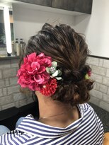 櫛の屋 ゆるふわ華やか和＆洋OKヘアセット《ラムネhairヒサマツマユミ》