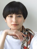 エミュ 表参道 青山(emu)&nbsp;黒髪前下がりマッシュショート[大人かわいい/美髪/ネビージュ]