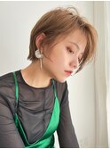 表参道roijir 　大人前下がりショート×耳掛けヘア