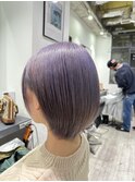 大人可愛いショート＋ラベンダーカラー♪