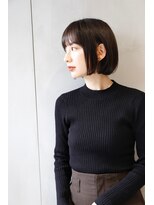 ガリカ 蔵前(Gallica)&nbsp;【竹之内蔵人】ナチュラルミニボブ/暗髪艶感内巻きボブ<蔵前>