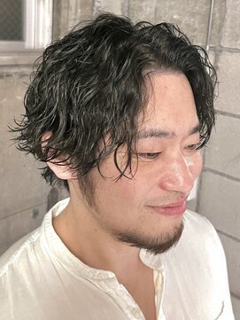 メンズココ 清澄白河店(MENS COCO) センターパートツイストスパイラルパーマ刈り上げメンズパーマ