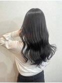 アッシュグレー/レイヤーカット/韓国ヘア/巻き髪