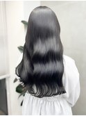 20代30代大人美人小顔ブリーチなし韓国ヘアアッシュブラック