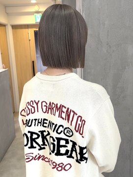 ヨーク(YOKE) 【YOKE】セピアベージュミルクティーベージュ金髪ボブロンドボブ