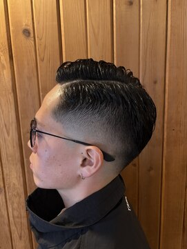 コトノハ 新屋敷町店(kotonoha) 7:3スキンフェード~パートラインを添えて~