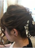結婚式へのヘアアレンジ