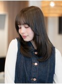 ワンカールレイヤー＊小顔カット＊ミディアムレイヤー＊顔周り