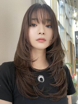 ミンクス ギンザ セントラル(MINX ginza central) ロングレイヤー 大人ガーリーチョコレートモードプリカール