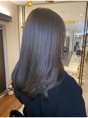 髪質改善で叶える艶ブラウン×しなやかストレート