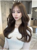 レイヤーカット小顔に見せるヘア/韓国ヘア/髪質改善/福岡/博多
