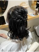 ハーフアップアレンジ♪