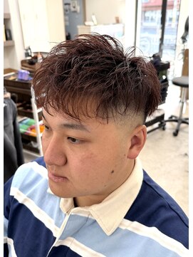 ラフテル(RAFTEL) スキンフェード×レッドカラー【京都/メンズ/キッズカット】