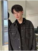 毛流れセンターパート春夏トレンドヘア