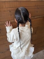 ラニ ヘアーアイラッシュ(lani hair eyelash)&nbsp;キッズアレンジ×編み下ろしツイン