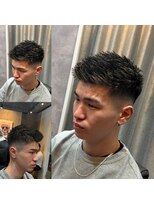 メグロバーバーショップロッポンギ 目黒六(MEGURO BARBER SHOP 6PPONGI) フェザーアップ/スキンフェード/メッシュ
