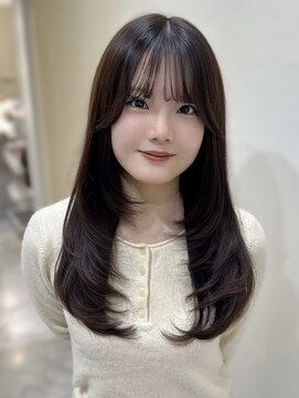 シェノン サントル(CHAINON CENTRE) イメチェン/ピンクベージュ/アンブレラカラー/前髪/梅田/茶屋町