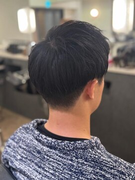 ムーン(moon) MEN’S/リバースセンターパート/ニュアンスパーマ/武蔵小杉