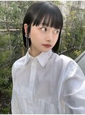 フルバングで目元パッチリ×タッセルボブ