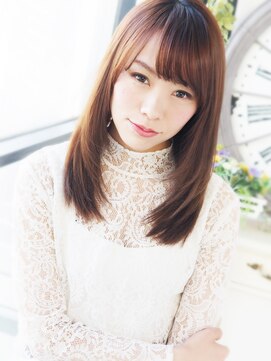 ヘア ジュレ ドゥ(hair jurer deux) 【ヘアジュレドゥ 松田】 可愛く美しく大人ストレートセミディ