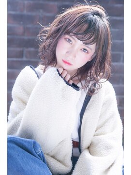 エイミー(Aimee) Aimeeゆるふわミディ×ショコラベージュ