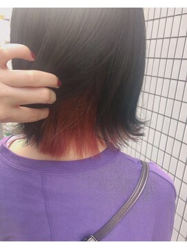 美容室 パルス 静岡鷹匠店(PALS) インナーアプリコットピンク