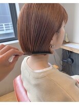 ロティー(loty)&nbsp;【天神今泉loty】ミニボブ×オレンジブラウン