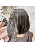 人気☆コントラストハイライト/ボブ