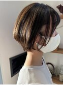 大人可愛い20～40代根元が気にならないナチュラルハイライト