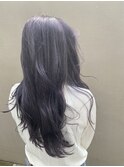 #10代#20代#ダブルカラー#ラベンダーグレー#ハイトーン