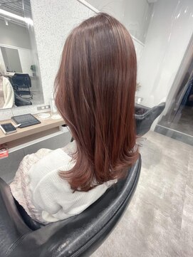 シェル 立川(shell) 大人可愛いピンクベージュ/ミディアム