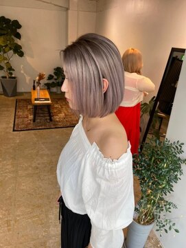 メリー オオサカ(Merly Osaka) ハイトーン バレイヤージュ_perl lavender ash_