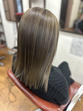 ヘアーサロン カラー 色彩店(COLOR) エアタッチバレイヤージュベージュカラー