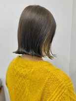 ランプ(Lamp) くびレイヤーグレーベージュニュアンスカラー白髪染め白髪ぼかし