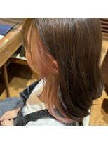 チップタップ 町田店(tip top)&nbsp;【さすだ】チラ見えイヤリングカラー×まろやかブラウンベージュ